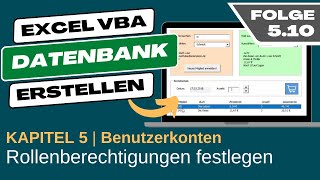 Excel VBA Datenbank erstellen #5.10 Admin und Mitarbeiterrechte einstellen