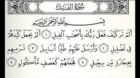 تلاوات مختارة سورة الفيل القارئ ناصر العبيد