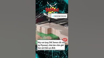 Cưa lọng cnc Semac cắt ván ép Plywood, chân bàn chân ghế #shorts #semac #maycualong #quocduy
