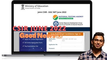 CSIR NET JUNE 2022 NOTIFICATION || CSIR NET/JRF New Notification😍🤞OUT || CSIR NET Form June 2022