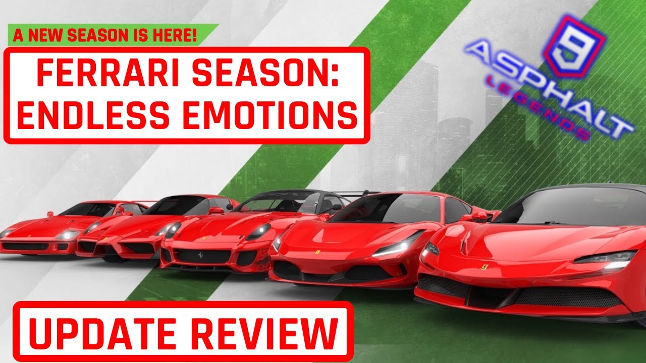 Asphalt 9: Legends - The Ferrari Season Patch Notes are here! ❤️ Experience  Endless Emotions by taking to the tracks in the most iconic Italian cars in  the new Ferrari Season. Read