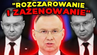 Andrzej Duda po exposé Sikorskiego. "Rozczarowanie i zażenowanie"