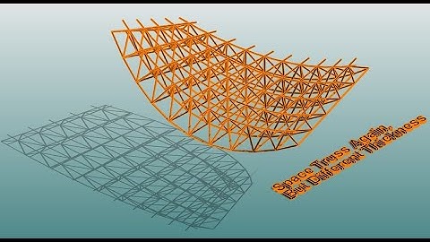 Everyday Revit (Day 431) - Space Truss with Different Thickness
