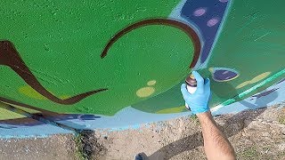 Graffiti - Rake43 - Green Letters