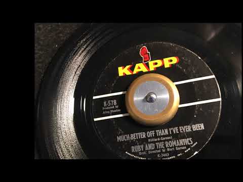 Much Better Off Than I've Ever Been  ~ Ruby and The Romantics