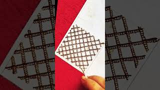 Learn how to create a beautiful checkbox pattern with henna.#viral #like #subscribe #youtube #trend