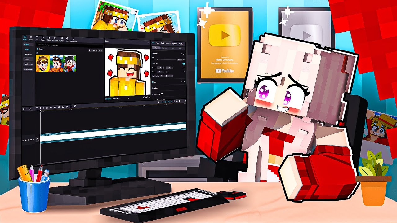 GAROTA YouTuber esta APAIXONADA por MIM no Minecraft