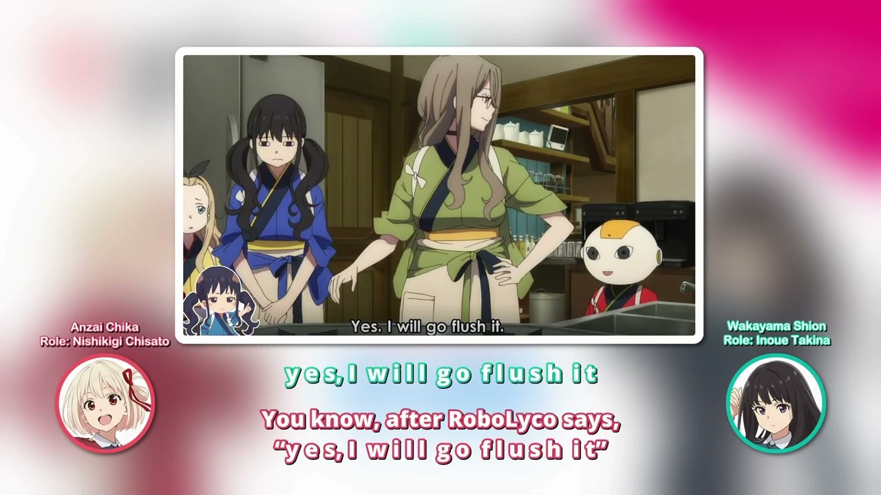 [ENG SUB] Chisato and Takina on ad-libs in ep. 8