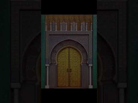 أبواب دار المخزن أو القصر الملكي بمدينة فاس العريقة