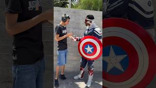 Captain America asking Thomas what event he is going to #shorts #disneyland #autism