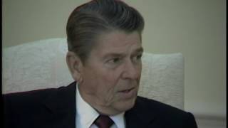 President Reagan being Interviewed by TIME Magazine in the Oval Office on September 9, 1983