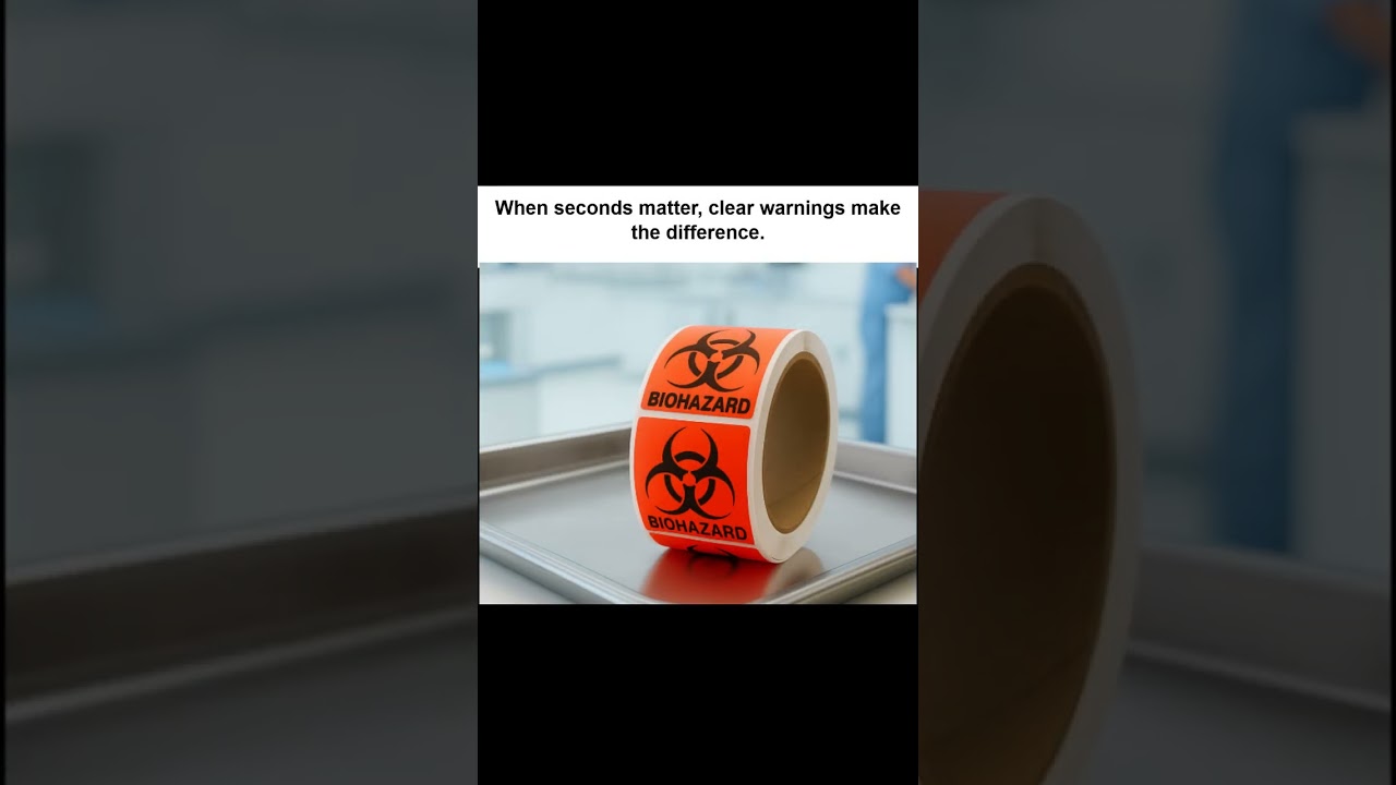 Stay Safe in Labs & Hospitals: ChromaLabel Biohazard Warning Labels