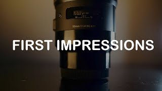 Sigma Art 50mm 1.4 Sony E Mount- First Impressions Vlog