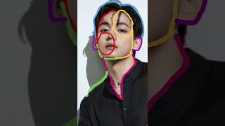how to draw BTS V  | Kim taehyung drawing tutorial #bts #btsdrawingv #kimtaehyung #shorts #drawings
