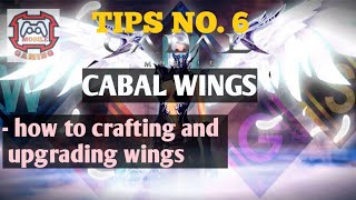 CRAFTING FORCE WING GUIDE CABAL MOPBILE TIPS NO. 6