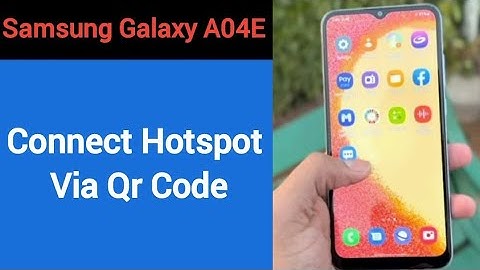 How to connect hotspot via QR code, Samsung Galaxy A04E me wireless internet connect kaise karen