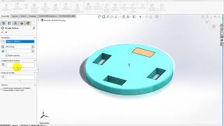 SolidWorks Assembly in Arabic ( linear & circular pattern  )
