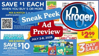 *3 Day Sale* Kroger Ad Preview for 7/2-7/8 | MEGA SALE, Weekly Digitals, 4th of July Deals & MORE