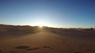 Sahara Desert sunrise time lapse