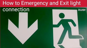HowTo install Exiway Easyley Emergency light & Exit light in permanent mode/ working in UAE 🇦🇪