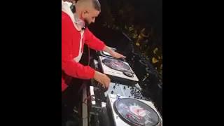 DJ Khaled showing his skills on the turntables!!
