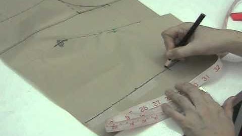 Lesson 2-20 MEDIUM-LARGE Front Block Pattern Bodice Part 1b - BASIC DRESS WITH WAISTLINE