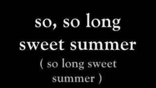 So Long Sweet Summer - Dashboard Confessional