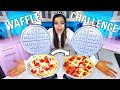 The Waffle Challenge! Making Waffles out of Food! | CloeCouture