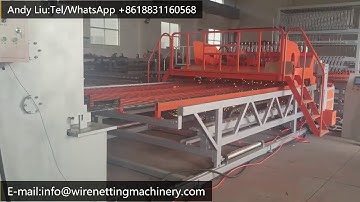 Steel Rebar Reinforced Automatic Wire Mesh Welding Machine For Sale