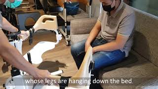 Demonstration how to assemble and use iMOVE patient lift and transfer chair - Model 2
