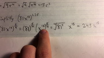Simplifying Expressions with Rational Exponents (Example)