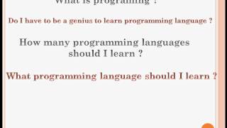 Introduction to programming