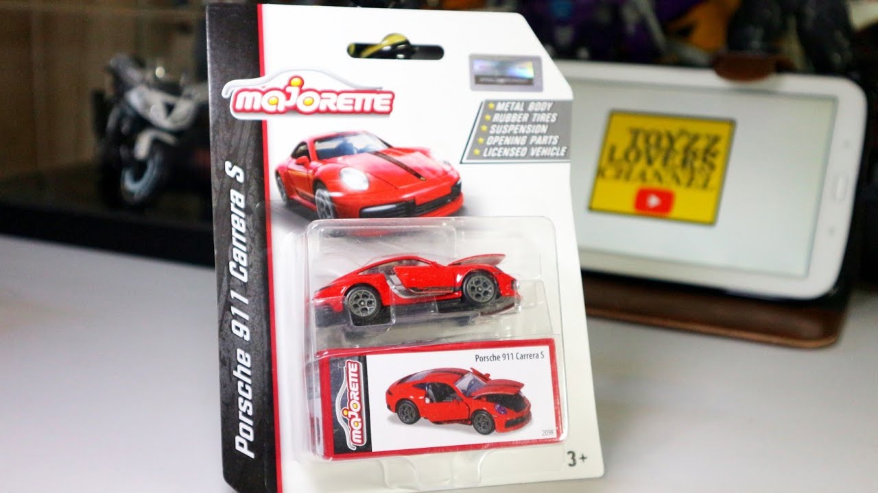 PORSCHE CARRERA 911 S/UNBOXING AND REVIEW DIECAST MAJORETTE PREMIUM CARS TOYS SCALE 1/64