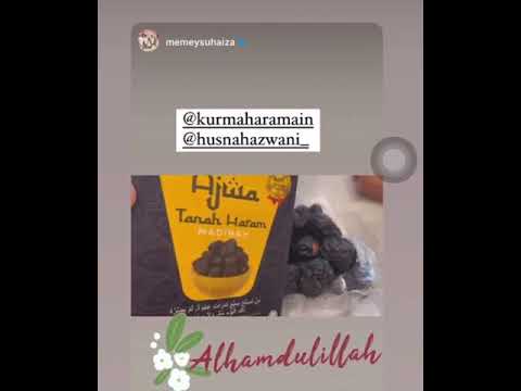 Memey Suhaiza pun suka Kurma Ajwa