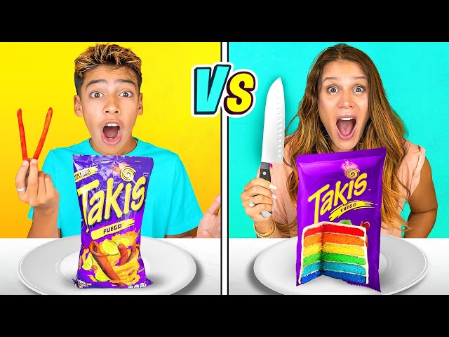 REAL Vs CAKE Challenge! **DELICIOUS** class=