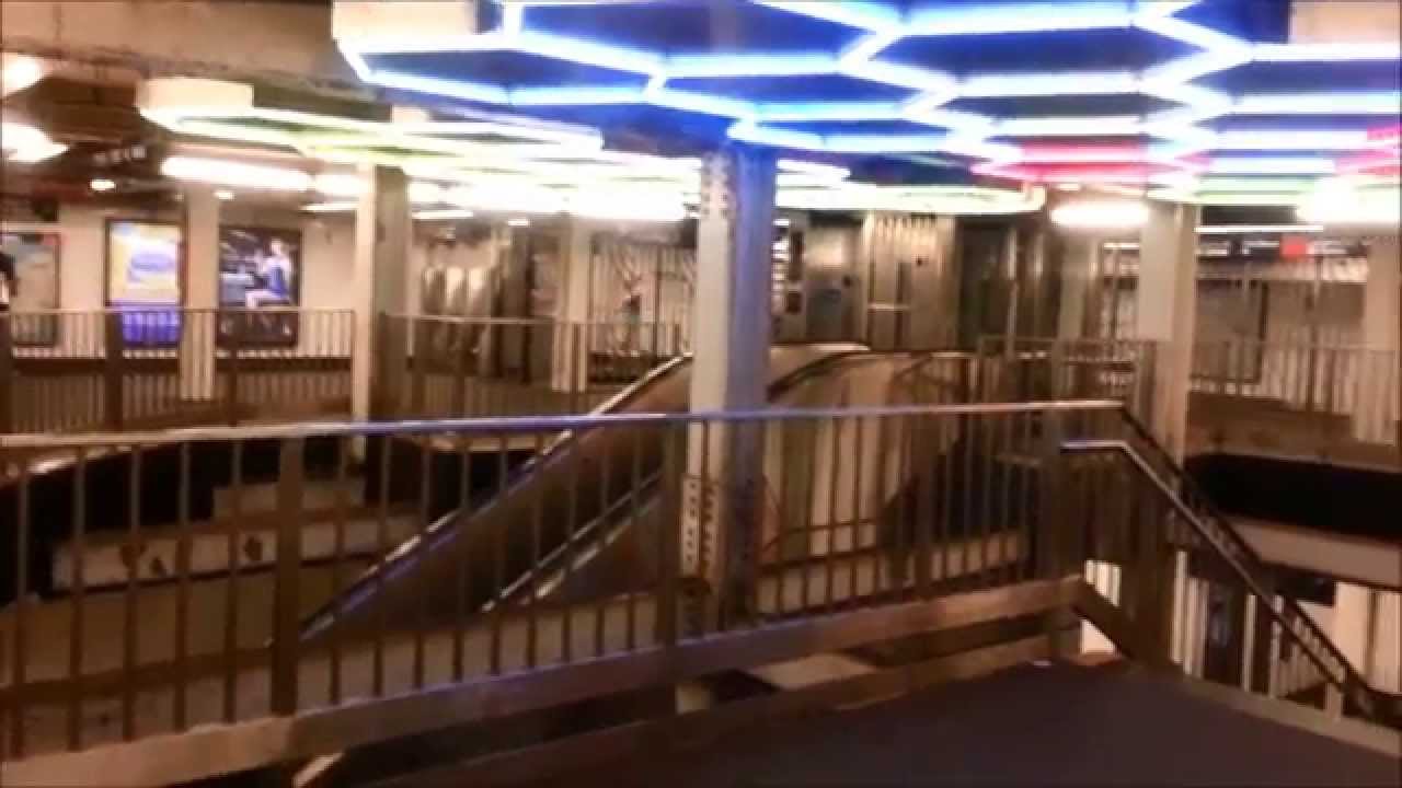 Bleecker St Subway Station and "Hive" lights (Manhattan 2014)