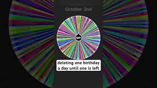 deleting one birthday a day until one is left! #fun #interactive #music #shorts
