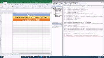 [ACCT]Schedule of Cost of Goods Manufactured And Income statement_Part7(VBA Coding)