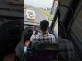 Extremely aggressive volvo bus driving😲 Close overatkings by experienced driver🙌👏#shorts #volvo #bus