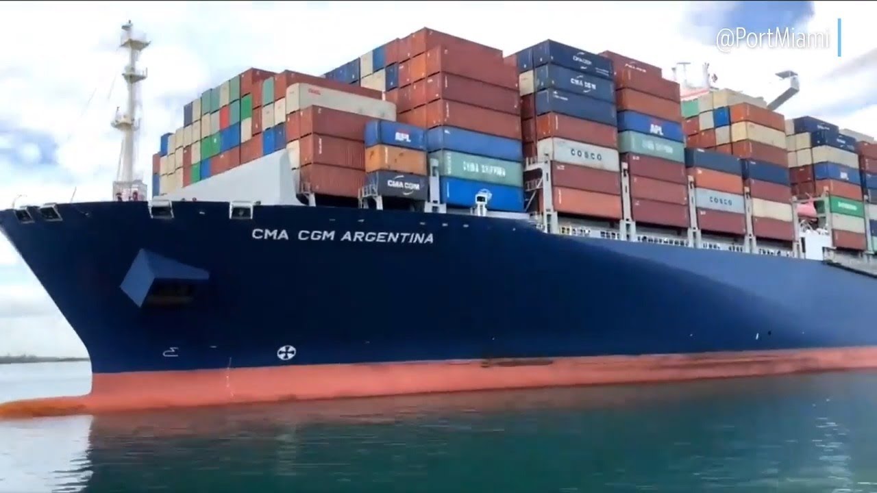 Puerto de Miami da la bienvenida al buque portacontenedores más grande que jamás haya hecho escala