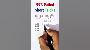 Q.365 Very Tricky Question Analogy  #ssccgl #sscchsl #ssc #sscgd #sscmts #ssc_cgl #sss #ssc