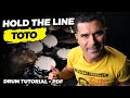 "Hold The Line" TOTO Jeff Porcaro TUTORIAL