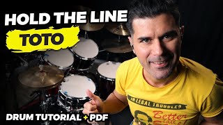 "Hold The Line" TOTO Jeff Porcaro TUTORIAL screenshot 2