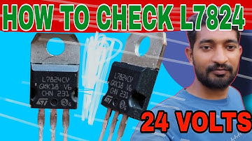 HOW TO CHECK L7824CV Regulator iC || 24 Voltage Regulator ic || L7824 ic कैसे चेक करें || Multimeter