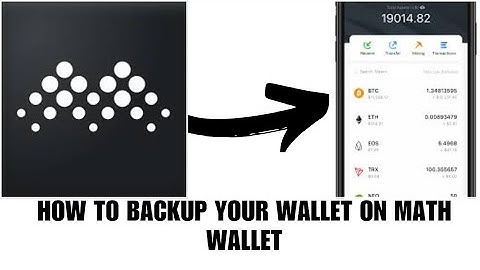 How to backup your wallet on Math wallet