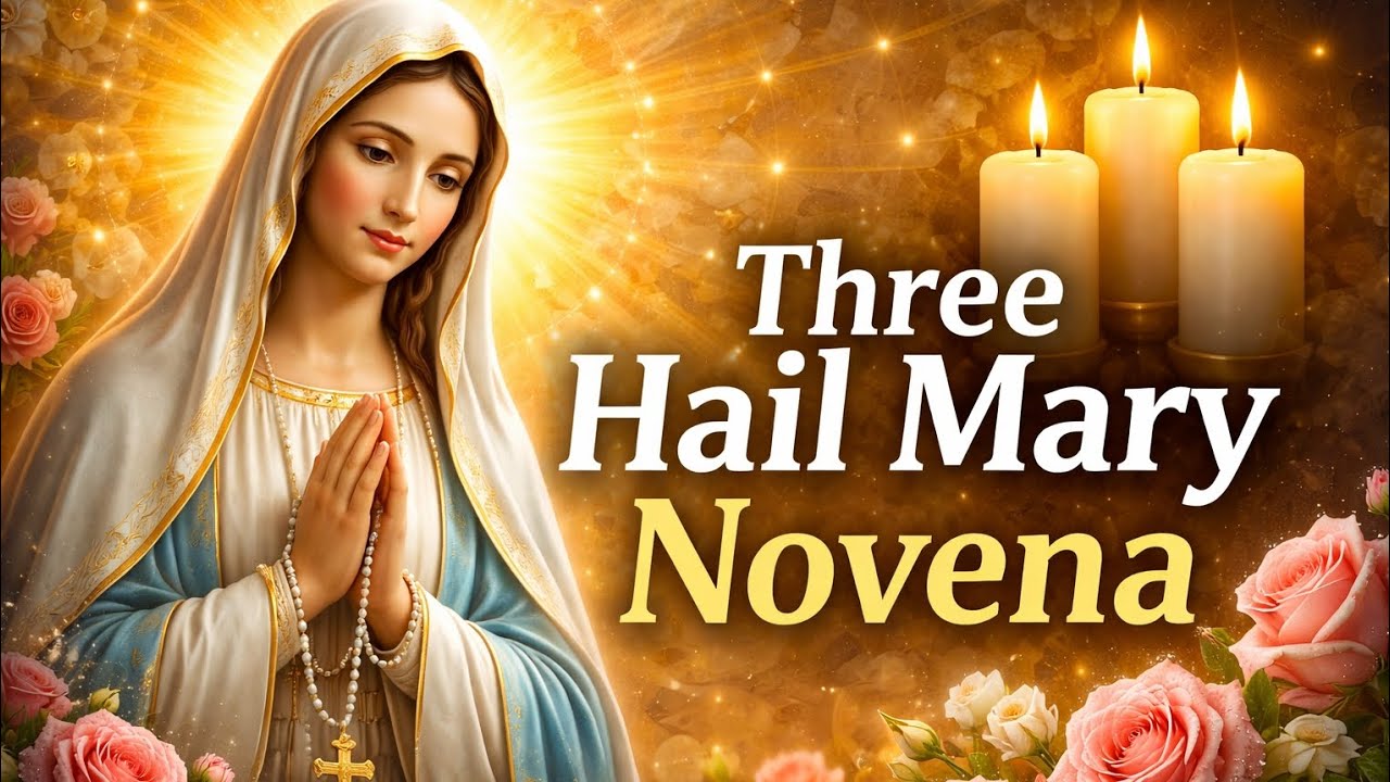 Three Hail Mary Novena | Powerful Prayer for Miracles 🙏