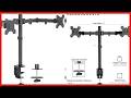 Dual Monitor Mount for 13" to 30" Screens: Adjustable, Sturdy, and Easy to Install