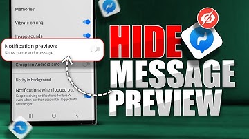 Hoe verberg je de Facebook-berichtvoorvertoningsmelding in Messenger!