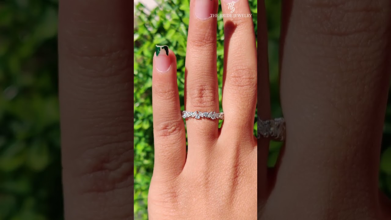 ❤💕💎💍Wedding Ring Eternity Band Diamond Garland Band White gold wedding band women rings 🎁👀🥰🧿