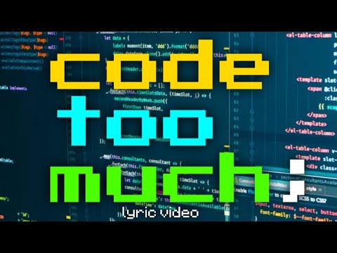 Benlee - CODE TOO MUCH (original song about coding) [LYRIC VIDEO]